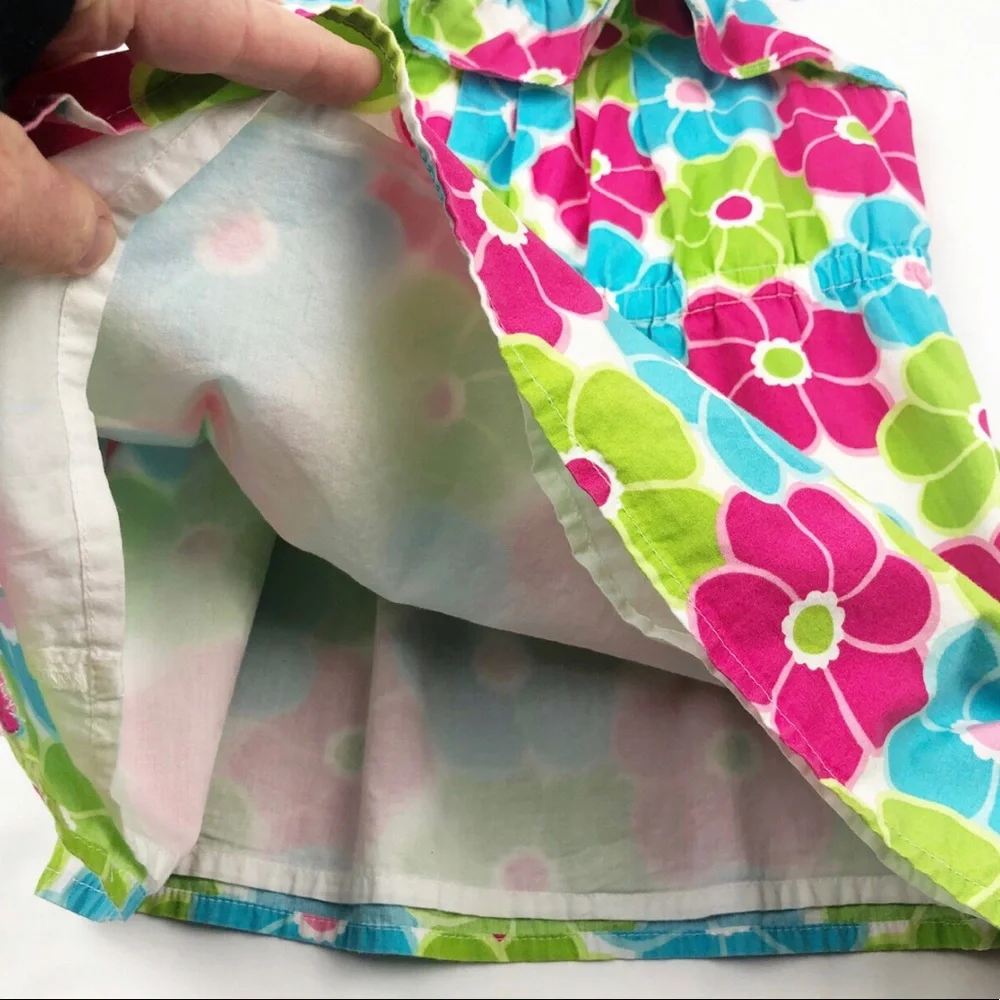 Gymboree Bow Ruffle Flower Tank Top Ice Cream Sweetie Size 8